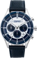 Мужские наручные часы Esprit Logan Round Analogue, диаметр корпуса 42 мм, цвет синий/синий 1000007859