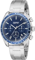 Модные мужские часы Esprit Porter, корпус 42 мм, темно-синий/серебристый 1000007865