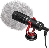 Миниатюрный кардиоидный микрофон BOYA BY-MM1, металлический электретный конденсаторный видеомикрофон с разъемом 3,5 мм для iPhone 6/6plus, смартфонов Samsung Huawei, планшетных ПК, цифровых зеркальных фотокамер Canon, Nikon и Sony. 1000007901