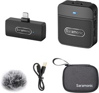 Беспроводной петличный микрофон Saramonic Blink100 B3 для iPhone iPad, 2,4 ГГц, Plug & Play, петличный микрофон с шумоподавлением для записи видео, прямых трансляций, видеоблогов, YouTube, Bluetooth, USB 1000007913