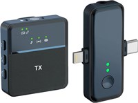 Беспроводной петличный микрофон Broodio для iPhone, iPad, Android, шумоподавление, 12 часов автономной работы, беспроводной петличный микрофон для записи видео, прямых трансляций, YouTube, Facebook, видеоблогов 1000007924