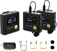 Беспроводная петличная микрофонная система 7RYMS, двойной беспроводной петличный микрофон iRay DW20 2.4G для iPhone, зеркальной камеры, YouTube, подкастов, видеозаписи, конференций, видеоблогов, церкви, интервью, обучения 1000007927