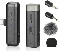 Беспроводная мини-микрофонная система Ankeer BY-WM3U 2.4G, профессиональный петличный микрофон с адаптером 3,5 мм TRS/TRRS, сменный адаптер Type-C для смартфонов, камер и ноутбуков с разъемом Type-C 1000007972