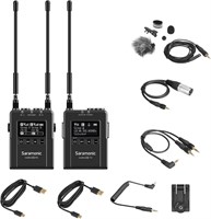 Усовершенствованная беспроводная петличная система UHF Saramonic с двухканальным приёмником, устанавливаемым на камеру, премиальным петличным микрофоном DK3A, литий-ионным аккумулятором, жёстким футляром и другими функциями (комплект UwMic9S 1), UWMIC9S-K 1000007977