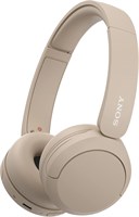 Беспроводные Bluetooth-наушники Sony WH-CH520 — до 50 часов автономной работы с быстрой зарядкой, накладные — бежевый 1000007987