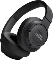 Беспроводные полноразмерные наушники JBL Tune 720BT, звук Pure Bass, Bluetooth 5.3, аккумулятор 76 ч, функция громкой связи, многоточечное подключение, складные наушники, съёмный аудиокабель — чёрные, JBLT720BTBLK 1000007993