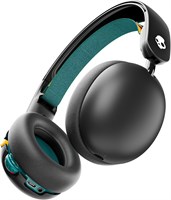 Детские беспроводные наушники Skullcandy Grom, полноразмерные, аккумулятор на 45 часов, ограничение громкости, совместимы с устройствами iPhone, Android и Bluetooth — чёрные 1000008029