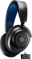 Беспроводная игровая гарнитура SteelSeries Arctis Nova 7P для PS5 — неодимовые магнитные динамики — беспроводное подключение PlayStation и Bluetooth — аккумулятор USB-C на 38 ч — микрофон Gen2 AI — поддержка PS4, ПК, Switch и мобильных устройств — черный  1000008032
