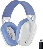 Беспроводная игровая гарнитура Logitech G435 LIGHTSPEED и Bluetooth — сверхлегкие наушники-вкладыши весом 165 г, встроенные микрофоны, аккумулятор на 18 часов, совместимость с Dolby Atmos, ПК, PS4, PS5 и мобильными устройствами — белый цвет 1000005208