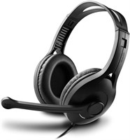 Гарнитура Edifier Gaming/Work USB с микрофоном и шумоподавлением, черная, USB K800 Bk, средняя, проводная 1000005224