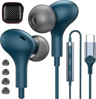 Наушники USB C для Samsung S24 Ultra S23 S22 S21 FE Plus Flip Fold A54, iPhone 15, магнитные проводные наушники-вкладыши Type C с шумоподавлением, микрофоном и регулировкой громкости для iPad 10, Pixel 6 7a, OnePlus 1000008097