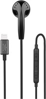 Наушники BRAVE Soundform с разъёмом Lightning, сертифицированные MFI моно-вкладыши с микрофоном, водо- и потоустойчивые наушники для iPhone 14, iPhone 13 и других устройств — чёрные 1000008106
