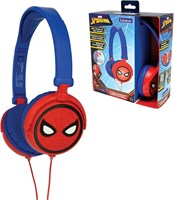 Стереонаушники Lexibook Marvel Spider-Man Peter Parker, безопасные для детей, складные и регулируемые, красные/синие, HP010SP 1000008108
