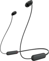 Беспроводные внутриканальные Bluetooth-наушники Sony WI-C100 со встроенным микрофоном, черные, средние, WI-C100/B 1000008111