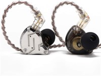 Linsoul KZ ZS10 Pro, внутриканальные наушники с 4 динамиками и 1 динамиком, 5 драйверами, проводные наушники Hi-Fi, игровые наушники, гибридные внутриканальные наушники с лицевой панелью из нержавеющей стали, утопленный 2-контактный кабель (без микрофона, 1000008122