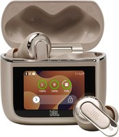 JBL Tour Pro 3, полностью беспроводные наушники с Bluetooth, встроенным аккумулятором и 40 часами воспроизведения, зарядным чехлом, шумоподавлением и технологией JBL Spatial 360 с отслеживанием положения головы, бежевые 1000008123