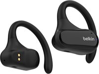 Беспроводные наушники Belkin SoundForm ClearFit Open-Ear, лёгкие спортивные Bluetooth-наушники с длительным комфортом, водонепроницаемые наушники IPX5 для iPhone, пешего туризма, езды на велосипеде, бега и многого другого — чёрный 1000008130