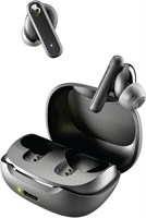 Беспроводные внутриканальные наушники Skullcandy Smokin' Buds, 20 часов автономной работы, 50% из возобновляемого пластика, микрофон, совместимы с устройствами iPhone, Android и Bluetooth — цвет: чёрный 1000008156