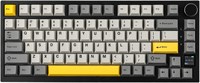 Механическая клавиатура EPOMAKER Ajazz AK820 Pro 75% с прокладкой, TFT-дисплеем, 3 режима (беспроводной Bluetooth 5.1/2.4G и проводной Type-C), звукопоглощающий пеноматериал (серый, переключатель Ajazz Flying Fish) 1000008178