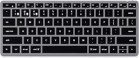 Клавиатура Satechi Slim X1 Bluetooth с подсветкой для Mac, подсвечиваемые клавиши и синхронизация с несколькими устройствами, для Macbook Air/Pro M4, iPad Mini/Air/Pro M4, Mac Mini, iMac — цвет «серый космос» 1000008200
