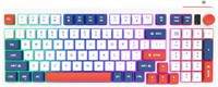 Проводная игровая клавиатура Hofotek 96%, бесшумная клавиатура с кремовой мембраной, цифровым блоком и регулятором громкости, USB-клавиатура с подсветкой для ПК, настольных игр и офиса 1000008210