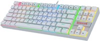 Компактная механическая игровая клавиатура Redragon K552-RGB с арабской и английской раскладкой, подсветкой, проводными переключателями с защитой от пыли для ПК на базе Windows (черная, 87 синих клавиш) (KUMARA K552W, белая) 1000008225