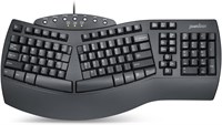Эргономичная клавиатура Perixx Periboard-512 с раздельными клавишами — естественный эргономичный дизайн — чёрный цвет — большой размер 19,09 x 9,29 x 1,73 дюйма, раскладка английская (США) 1000008240