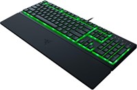 Игровая клавиатура Razer Ornata V3 X: низкопрофильные клавиши, бесшумные мембранные переключатели, УФ-покрытие клавиш, защита от попадания жидкости, подсветка Chroma RGB, эргономичная подставка под запястье, классический черный цвет 1000008245