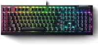 Razer BlackWidow V4 X — механическая игровая клавиатура с арабской раскладкой, зелёные переключатели с тактильным откликом и щелчком, 6 выделенных макроклавиш, Chroma RGB-подсветка, колпачки клавиш Doubleshot ABS — чёрные 1000008258