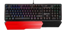Игровая клавиатура Bloody B975: линейный оптический переключатель — лёгкий и мгновенный отклик | Самые быстрые переключатели игровой клавиатуры | Водонепроницаемость | RGB-подсветка | Съёмная подставка под запястье | Чёрный 1000008294