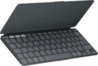 Портативная Bluetooth-клавиатура Logitech Keys-To-Go 2 для планшетов со встроенным чехлом. Тонкая и компактная беспроводная клавиатура для Windows, Android, Linux, iPad, iPhone, Mac, Apple TV, ARA — графитовый цвет. 1000008302