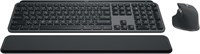 Logitech MX Keys S Combo — высокопроизводительная беспроводная клавиатура и мышь с подставкой для рук, настраиваемой подсветкой, быстрой прокруткой, Bluetooth, USB C, для Windows, Linux, Chrome, Mac — графитовый, раскладка ARA 1000008313