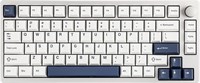 Беспроводная алюминиевая механическая клавиатура EPOMAKER P75, Bluetooth 5.0/2.4 ГГц/USB-C? Горячая замена клавиатуры, кремовая структура прокладки для ПК/планшета/PS/Xbox (серебристая, тактильные переключатели Wisteria) 1000008347