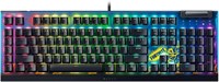 Механическая игровая клавиатура Razer BlackWidow V4 X: желтые переключатели, линейные и бесшумные, 6 макроклавиш, подсветка Chroma RGB, колпачки клавиш Doubleshot ABS, звукопоглощение и стабилизаторы, версия Fortnite 1000008363