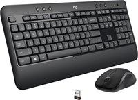 Комплект из полноразмерной беспроводной клавиатуры и мыши Logitech MK540 Advanced Scissor с беспроводным механизмом, черный 1000008374