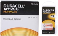 Правильное название: Цинковые батарейки Duracell размера 13 — 10 штук в упаковке (6x10) шт. 1000008404