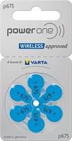 Батарейки для слухового аппарата Powerone P675, упаковка из 60 штук, синие 1000008412