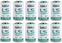 Батарейка Saft LS-14250 1/2 AA 3,6 В литиевая, неперезаряжаемая — упаковка из 10 штук 1000008420