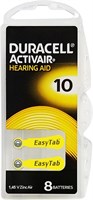 Батарейки для слуховых аппаратов Duracell Activair: размер 10 (80 батареек) 1000008434