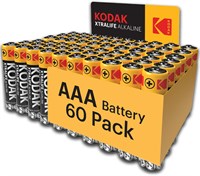 Kodak | Батарейки AAA | Три А | Одноразовые бытовые | Щелочные 1,5 В | Упаковка из 60 штук 1000008451