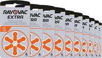 wns-emg-world Батарейки Rayovac Extra Advanced для слуховых аппаратов, размер 13, оранжевая этикетка, PR48, упаковка 60 шт. 1000008456
