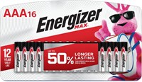 Стандартная батарейка Energizer E92LP-16, AAA, щелочная, PK16 Lighting, 16 шт., черная 1000008465