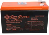Свинцово-кислотный аккумулятор RAW POWER 12RP7VA с ограниченным количеством электролита 1000008469