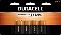 Батарейка Duracell Coppertop 9 В, упаковка из 4 штук, 9-вольтовая батарейка с длительным сроком службы, универсальная щелочная для бытовых и офисных устройств 1000008483