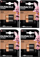 Батарейки Duracell 8 x CR123 3 В Ultra Lithium для фотоаппаратов - DL123 - EL123A - CR123A - CR17345 1000008484