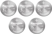 Литиевые батарейки Panasonic CR2330 3 В, 1 упаковка (5 шт.), одноразовые батарейки 1000008493