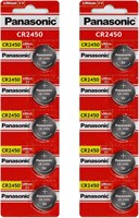 Батарейка-таблетка Panasonic CR2450 3 Вольта, литий-ионная, 10 штук 1000008506