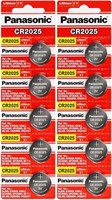 Литиевая батарейка-таблетка Panasonic CR2025-10 CR2025 3 В (упаковка из 10 штук) 1000008515