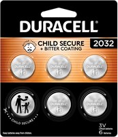 Литиевая батарейка Duracell 2032. Упаковка из 6 штук. Функции безопасности для детей. Совместима с Apple AirTag, брелоками и другими устройствами. CR2032. Литиевая батарейка-таблетка. CR-литиевая батарейка 3 В. 1000008517