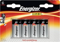Батарейка Energizer Max Alkaline C, 4 шт. 1000008525